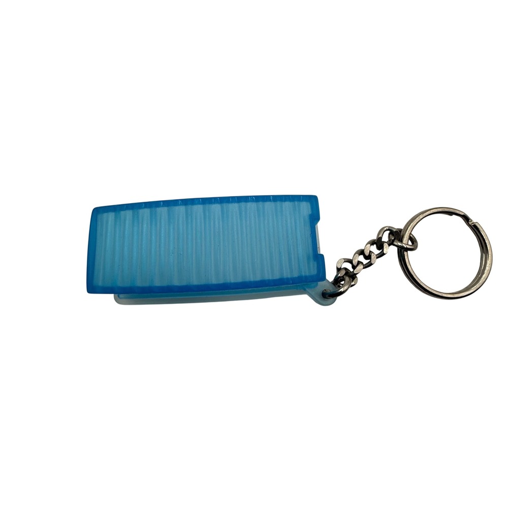 Tupperware Vintage Mini Rectangular Container Keychain Blue Trinket Box - Picture 6 of 8